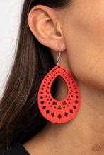 Load image into Gallery viewer, Paparazzi- Belize Beauty Red Earring
