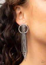 Load image into Gallery viewer, Paparazzi- Dazzle by Default Black Post Earring

