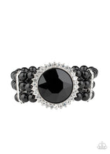 Load image into Gallery viewer, Paparazzi- Speechless Sparkle Black Bracelet

