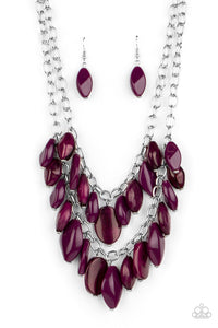 Paparazzi- Palm Beach Beauty Purple Necklace