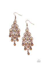 Load image into Gallery viewer, Paparazzi- Chandelier Cameo Copper Earring
