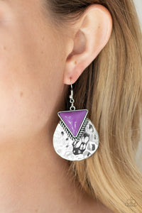 Paparazzi- Road Trip Treasure Purple Earring