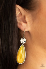 Load image into Gallery viewer, Paparazzi- Jaw-Dropping Drama Yellow Earring
