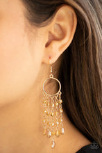 Load image into Gallery viewer, Paparazzi- Dazzling Delicious Gold Earring
