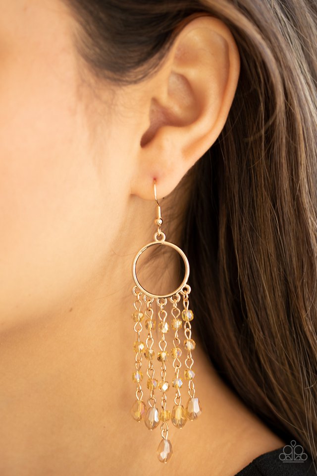 Paparazzi- Dazzling Delicious Gold Earring