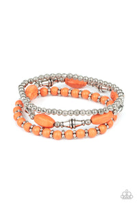 Paparazzi- Sahara Sanctuary Orange Bracelet