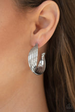 Load image into Gallery viewer, Paparazzi- Curves In All The Right Places Silver Hoop Earring
