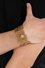 Load image into Gallery viewer, Paparazzi- Electrified Edge Brown Urban Bracelet
