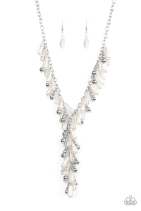 Paparazzi- Dripping With DIVA-ttitude White Necklace