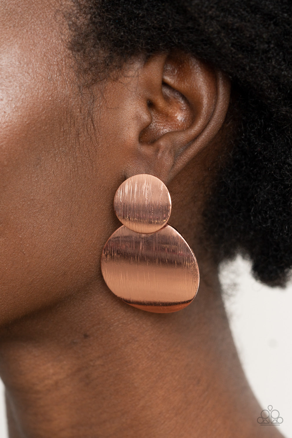 Paparazzi- Here Today, GONG Tomorrow Copper Post Earring