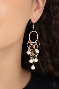 Paparazzi- When Life Gives You Pearls Gold Earring