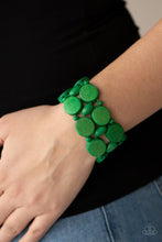 Load image into Gallery viewer, Paparazzi- Beach Bravado Green Bracelet
