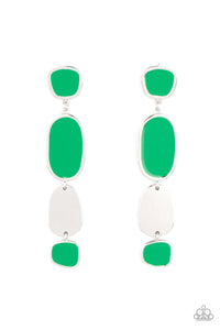 Papparazzi- All Out Allure Green Post Earring