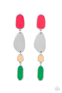 Paparazzi- Deco By Design Multi Post Earring