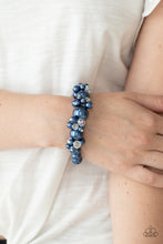 Load image into Gallery viewer, Paparazzi- Upcycled Upscale Blue Bracelet
