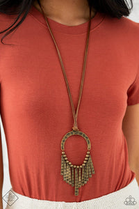 Paparazzi- You Wouldn't FLARE! Brass Necklace