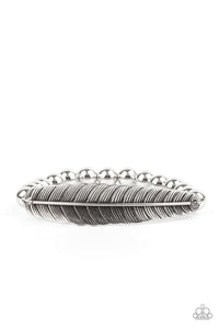 Paparazzi- Featherlight Fashion Silver Bracelet