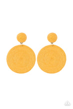 Load image into Gallery viewer, Paparazzi- Circulate The Room Yellow Post Earring
