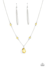 Load image into Gallery viewer, Paparazzi- Romantic Rendezvous Yellow Necklace
