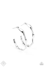 Load image into Gallery viewer, Paparazzi- Coveted Curves Silver Hoop Earring
