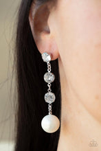 Load image into Gallery viewer, Paparazzi- Yacht Scene White Post Earring
