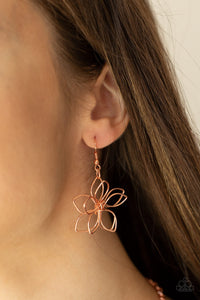 Paparazzi- Flower Garden Fashionista Copper Necklace