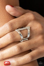 Load image into Gallery viewer, Paparazzi- Rebel Edge Silver Ring
