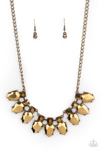 Paparazzi- Extra Enticing Brass Necklace