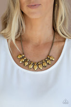 Load image into Gallery viewer, Paparazzi- Extra Enticing Brass Necklace
