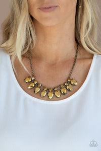 Paparazzi- Extra Enticing Brass Necklace