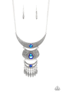 Paparazzi- Lunar Enchantment Blue Necklace