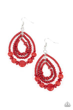 Load image into Gallery viewer, Paparazzi- Prana Party Red Earring

