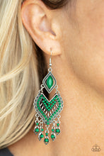 Load image into Gallery viewer, Paparazzi- Dearly Debonair Green Earring
