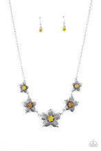 Load image into Gallery viewer, Paparazzi- Wallflower Wonderland Yellow Necklace
