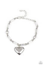 Load image into Gallery viewer, Paparazzi- Sweetheart Secrets White Bracelet
