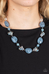 Paparazzi- The Top TENACIOUS Blue Necklace