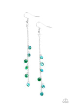 Load image into Gallery viewer, Paparazzi- Extended Eloquence Green Earring
