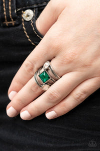 Paparazzi- Galactic Governess Green Ring