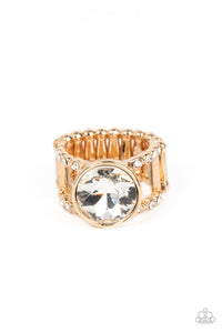 Paparazzi- High Roller Sparkle Gold Ring