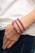 Load image into Gallery viewer, Paparazzi- Take by SANDSTORM Pink Bracelet
