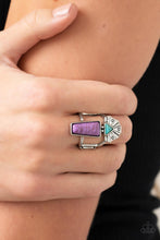 Load image into Gallery viewer, Paparazzi- Stellar Stones Purple Ring
