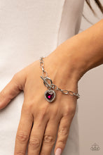 Load image into Gallery viewer, Paparazzi- Till DAZZLE Do Us Part Pink Bracelet
