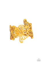 Load image into Gallery viewer, Paparazzi- Butterfly Breeze Yellow Urban Bracelet
