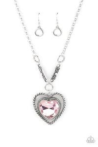 Paparazzi- Heart Full of Fabulous Pink Necklace