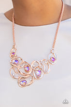 Load image into Gallery viewer, Paparazzi- Warp Speed Rose Gold Necklace
