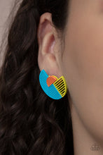 Load image into Gallery viewer, Paparazzi- It&#39;s Just an Expression Blue Post Earring
