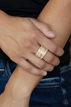 Load image into Gallery viewer, Paparazzi- Exclusive Elegance Gold Ring
