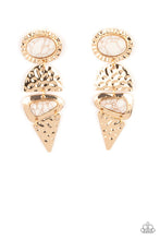 Load image into Gallery viewer, Paparazzi- Earthy Extravagance Gold Post Earring
