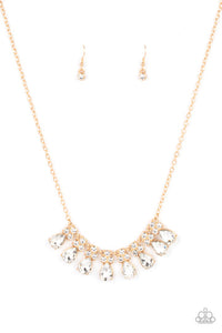 Paparazzi- Sparkly Ever After Gold Necklace