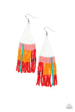 Load image into Gallery viewer, Paparazzi- Beaded Boho White Earring
